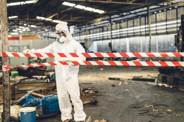 Professional Trauma Scene Cleanup technician working in Amityville, NY
